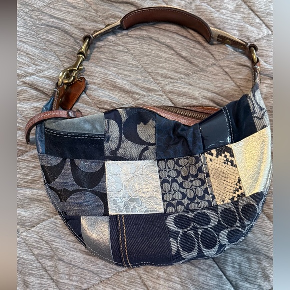 Coach Vintage Denim Patchwork Soho Shoulder Bag - Picture 3 of 9